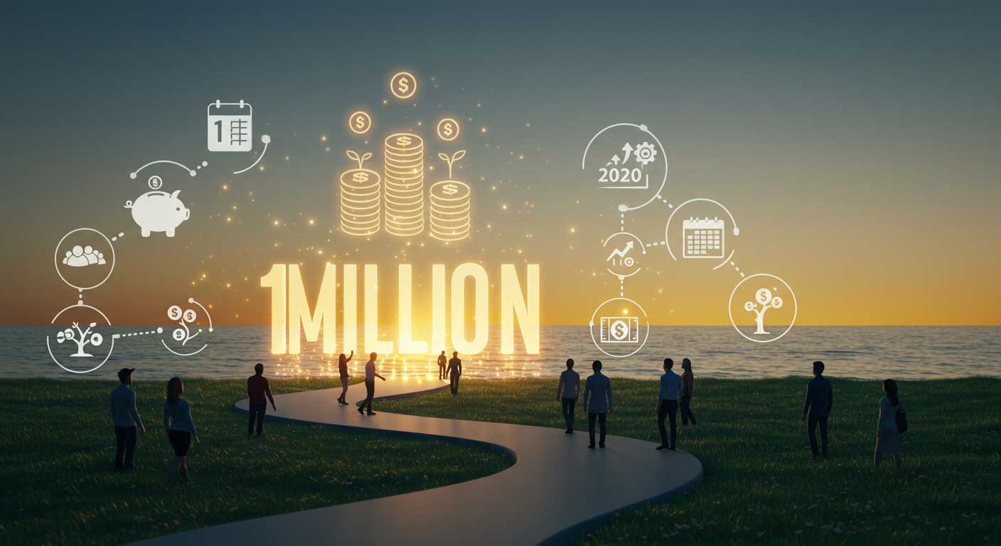 Million-dollar retirement fund, Retirement savings tips, 401(k) contribution limits 2025, Roth IRA vs Traditional IRA, Compound interest calculator,